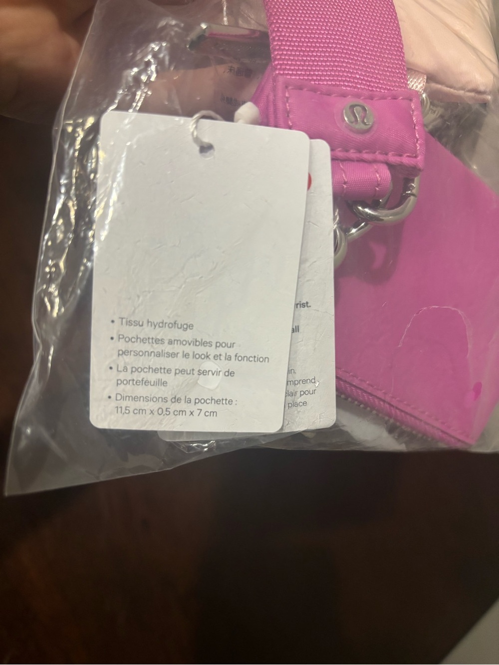 NWT lululemon Dual Pouch Wristlet pink two-tone colorway - Picture 3 of 5